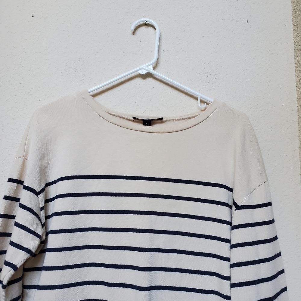 Striped Cream and Black Top - Picture 2 of 8